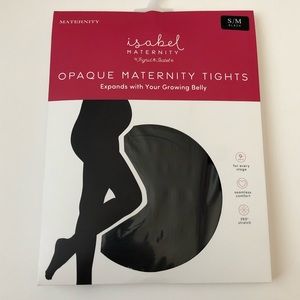 Isabel Maternity Opaque Maternity Tights Black S/M